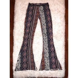 Mid rise flare pants